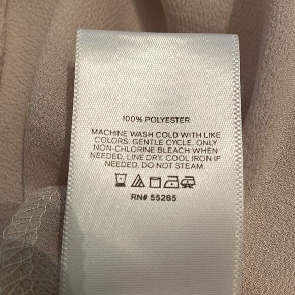 Express Neutral Beige Chiffon T-Back Camisole Top Womens Size Small NEW - Picture 8 of 8